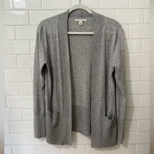 Banana Republic Light Gray Open Cardigan